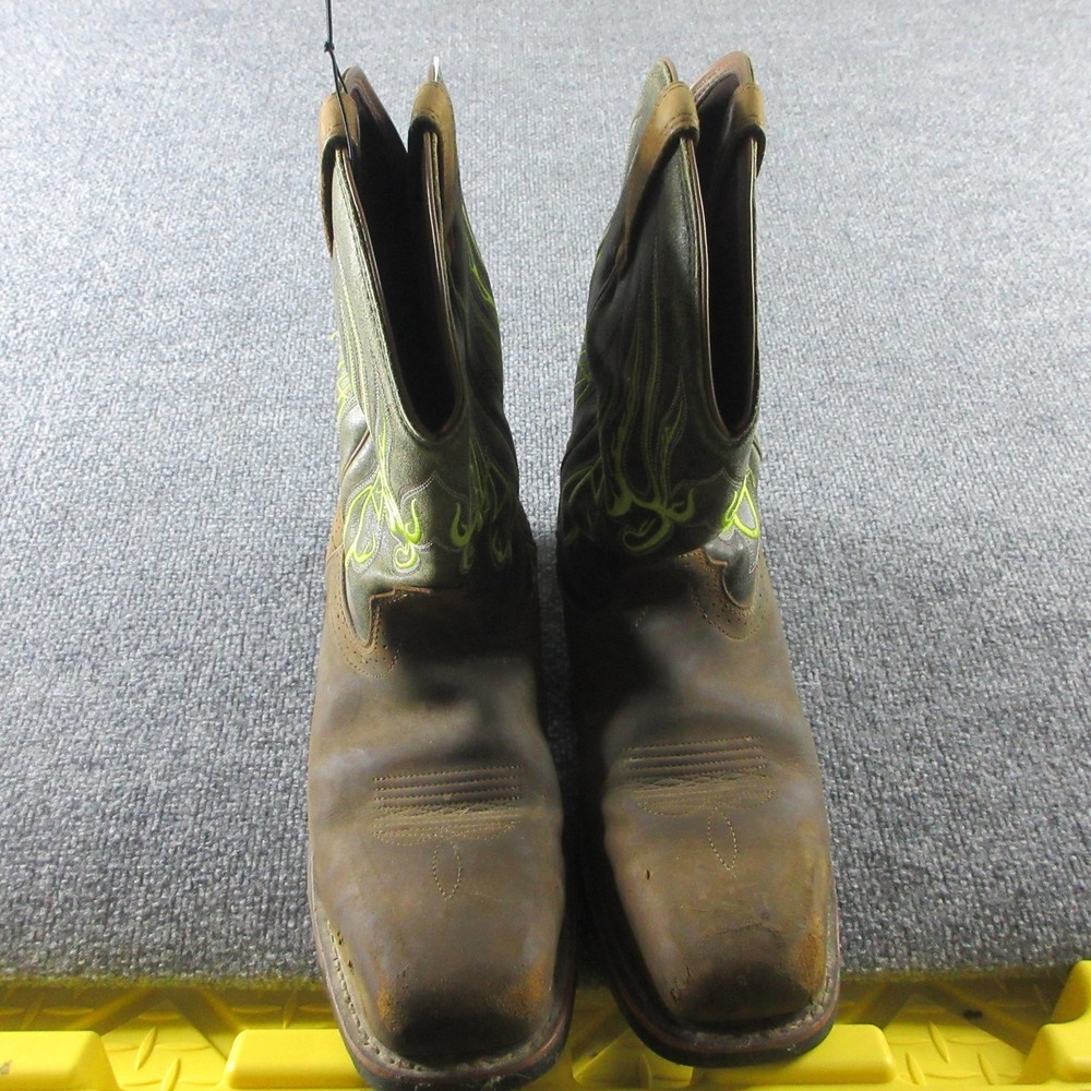 Ariat Work Boots Mens Size 11.5 Brown Leather Waterproof Composite Toe Western